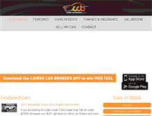 Tablet Screenshot of cairnscarbrokers.com.au